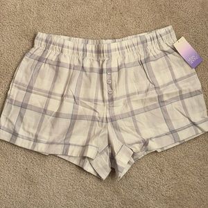 Plaid Flannel Pajama Shorts